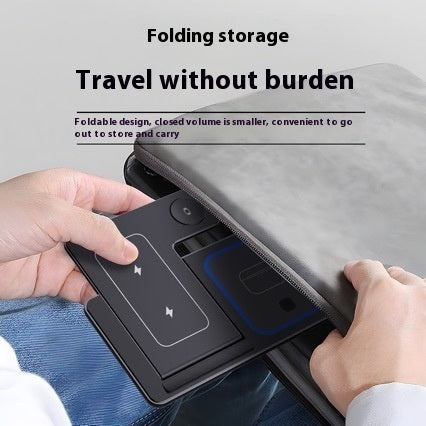 15W 3 In 1 LED Fast Wireless Charger Stand Foldable Charging Station